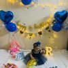 Happy half birthday balloons set