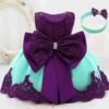 Baby Girls dress(paste+Purple)