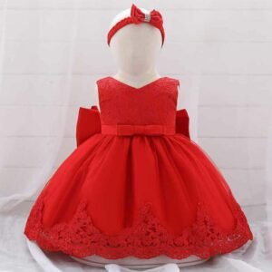 Baby Girls dress(Red)
